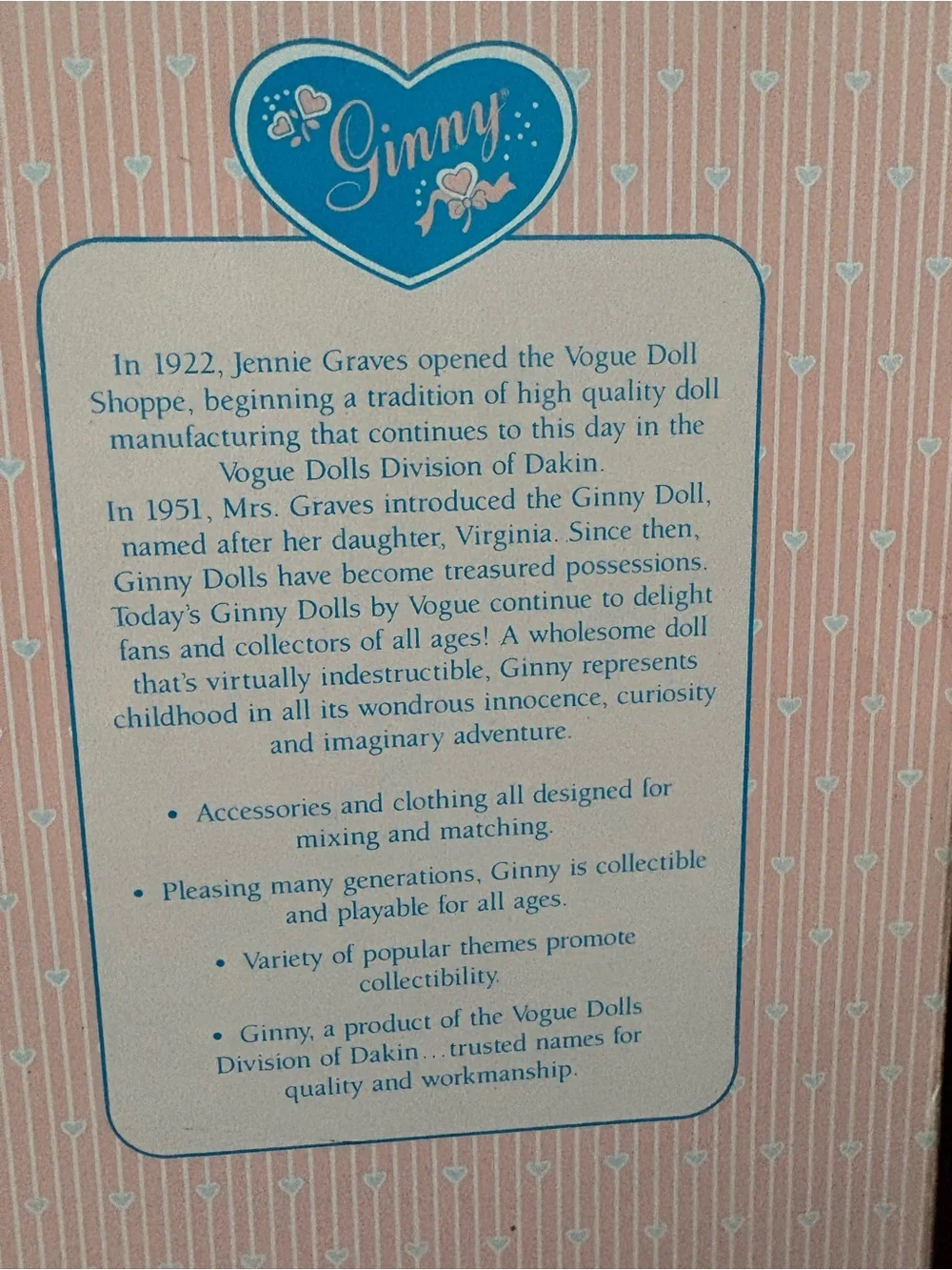 Vintage 1988 Ginny 